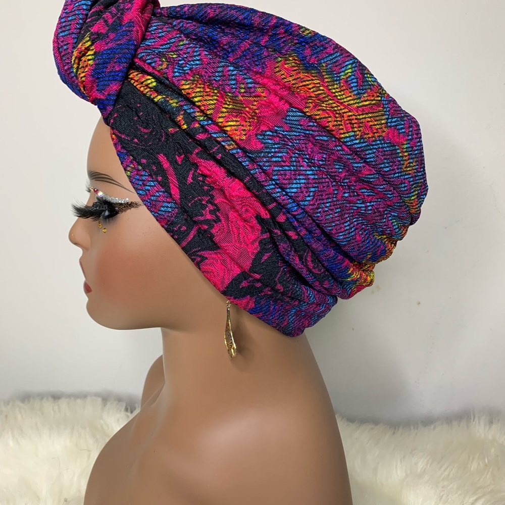 Colorful Patterned Headwrap - image 2